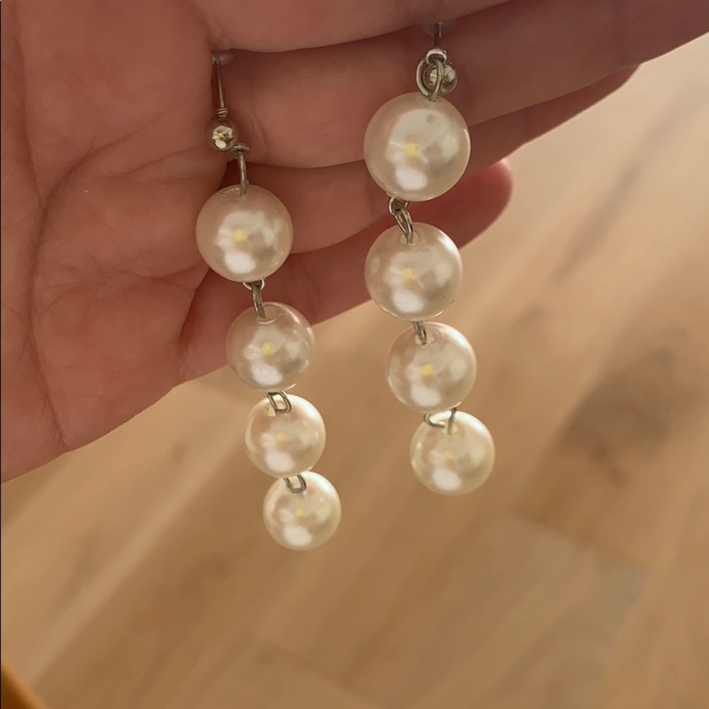 Pearl earrings